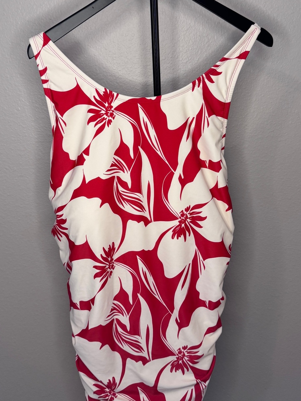 Target Red and White Floral One-Piece Swimsuit